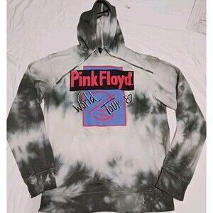 Pink Floyd World Tour '87 Momentary Lapse Of Reason Tie Dyed Men's Small Hoodie